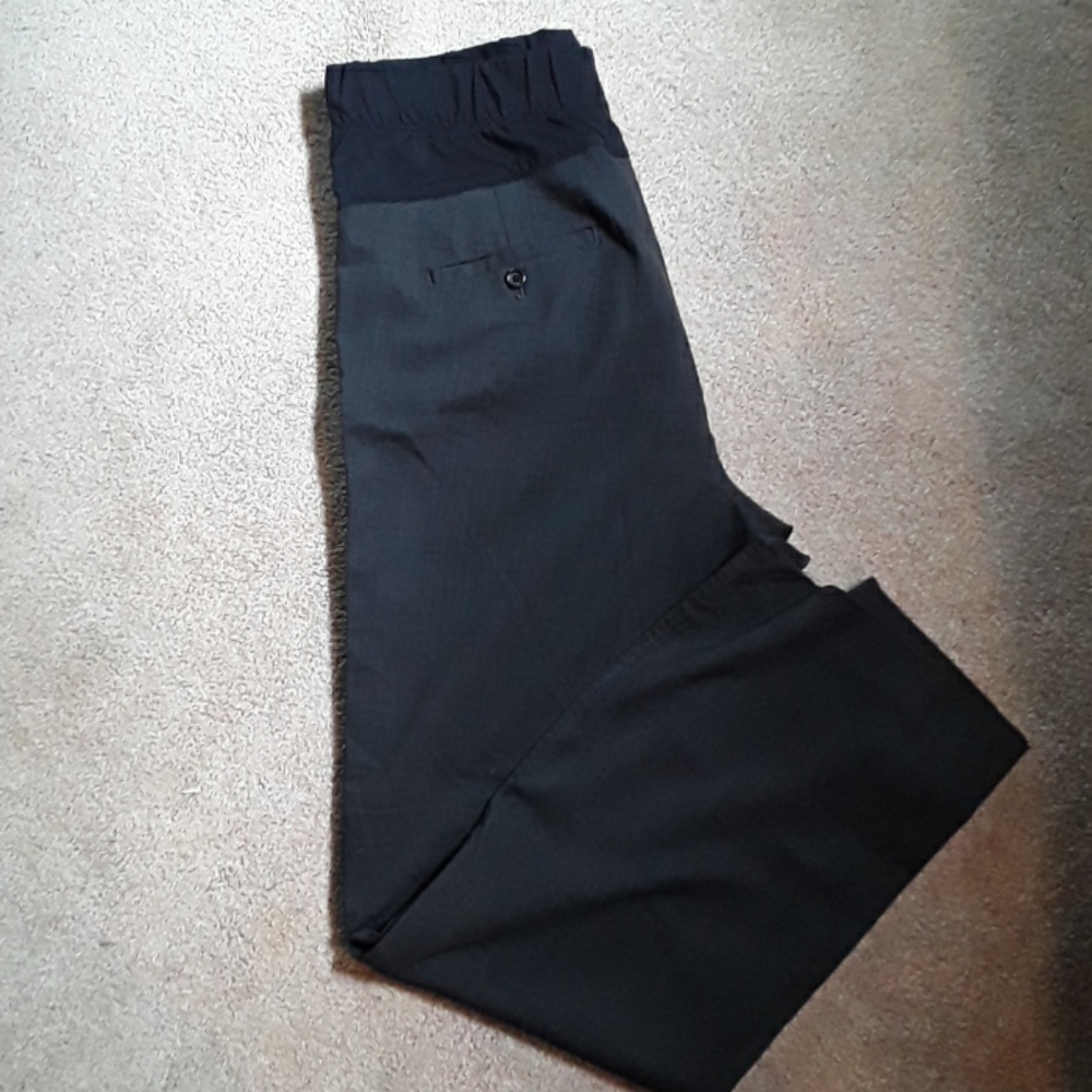 Gray Gap maternity dress pants